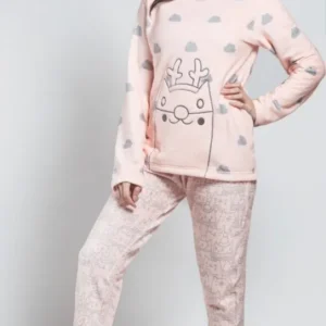 Pijama de coralina con diseño de dibujo