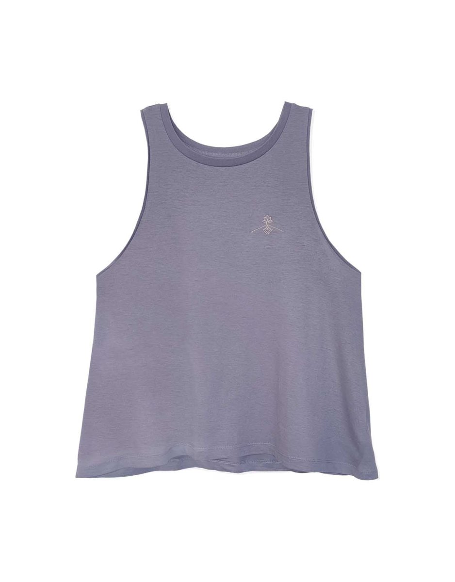 Camiseta tirantes orgánica - Gris Lavanda - Imagen 3