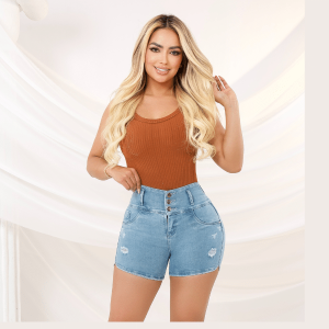 Short Colombiano Levantacola Con Bolsillos 2687W