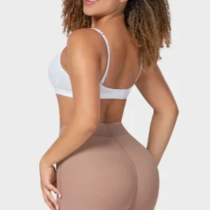 Short Colombiano MYD STA-30312 Cocoa | Faja Invisible Sin Costuras con Realce de Glúteos