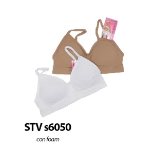 STV S6050 Sujetador Niña con Foam Pack 2 unidades