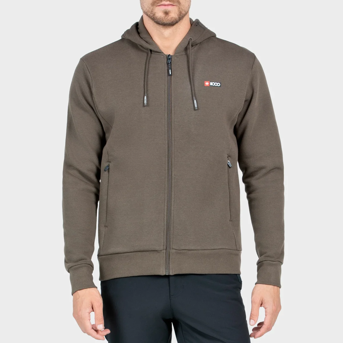SUDADERA +8000 CON CREMALLERA HOMBRE ALMAZ (2 COLORES) - Imagen 2