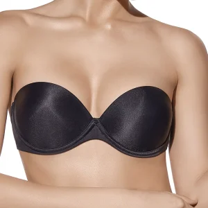 Sujetador con aros sin tirantes doble push up copa B