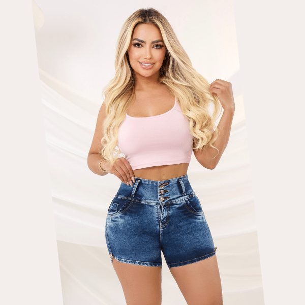 Short Colombiano Levantacola Bolsillos 2686W - Imagen 2
