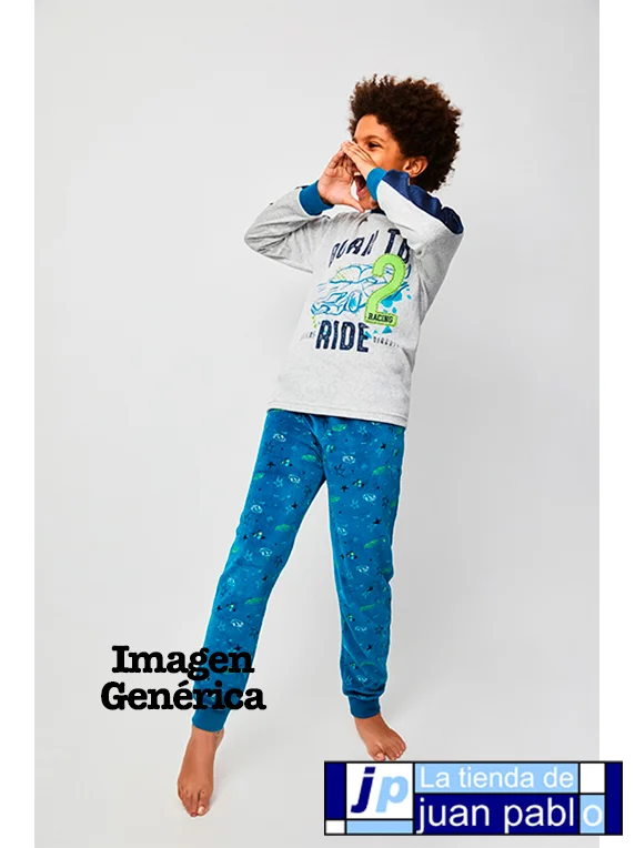 TOBOGÁN Pijama Niña Niño Juvenil Terciopelo - Imagen 3