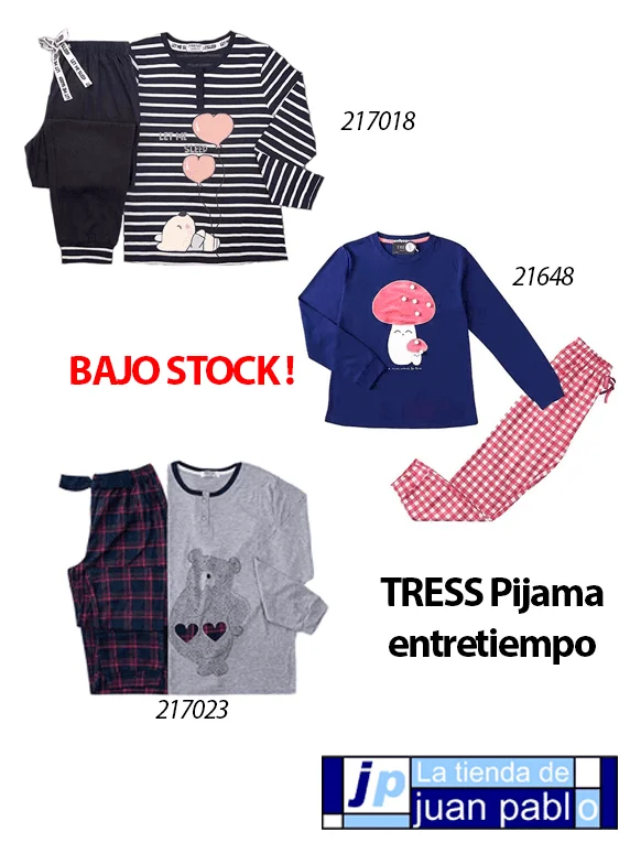 TRESS Pijama de Mujer Entretiempo de Manga Larga - Imagen 4