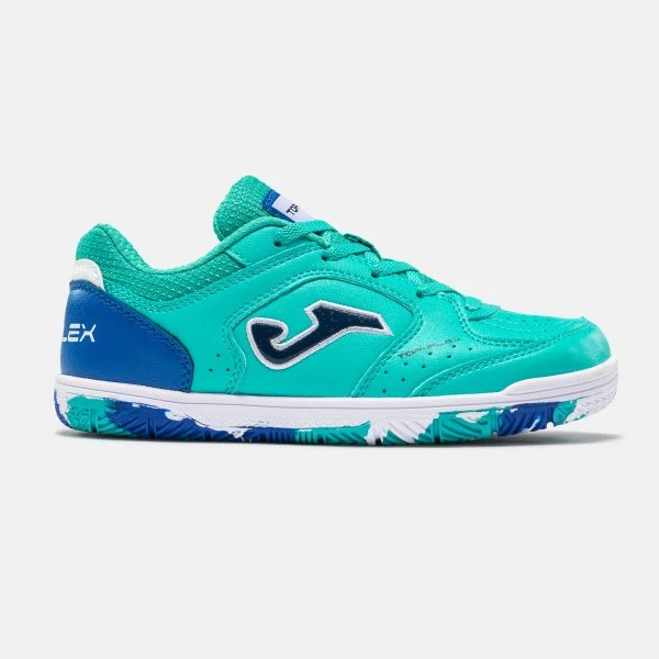 ZAPATILLA JOMA TOP FLEX JR 2627 TURQUESA INDOOR - Imagen 2