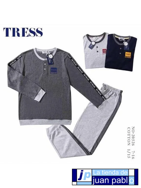 TRESS Pijama Niño Juvenil Entretiempo