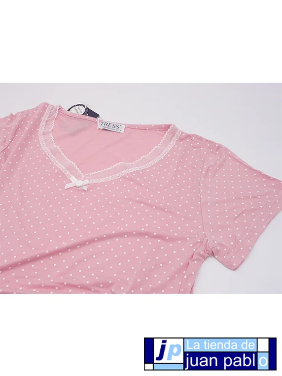 TRESS Pijama de Mujer Entretiempo Manga Corta - Imagen 3