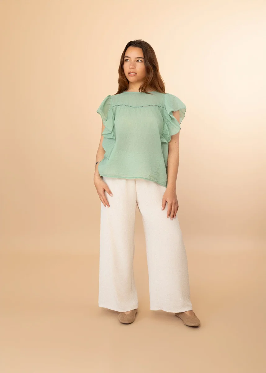Blusa voile pasamanería - Imagen 3