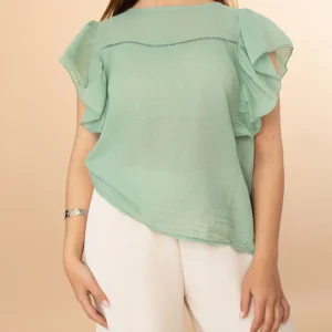 Blusa voile pasamanería