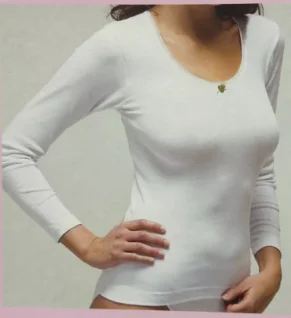 UBEVI Camiseta Térmica Manga Larga Algodón Señora 2020 - Imagen 2
