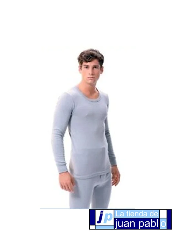UBEVI Camiseta Manga Larga Cuello Redondo Afelpada 1130 - Imagen 3