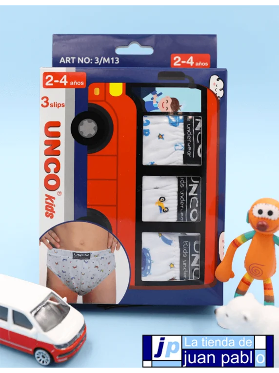 UNCO M13 Slip Niño Pack 3 unidades - Imagen 2