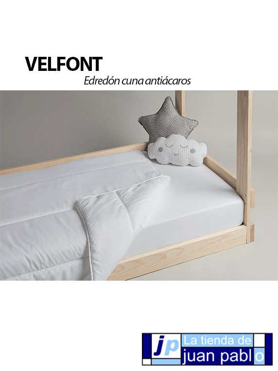 VELFONT Edredón Nórdico para Cuna Antiácaros