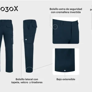 VELILLA 103030X Pantalón 4-Xtreme multibolsillos