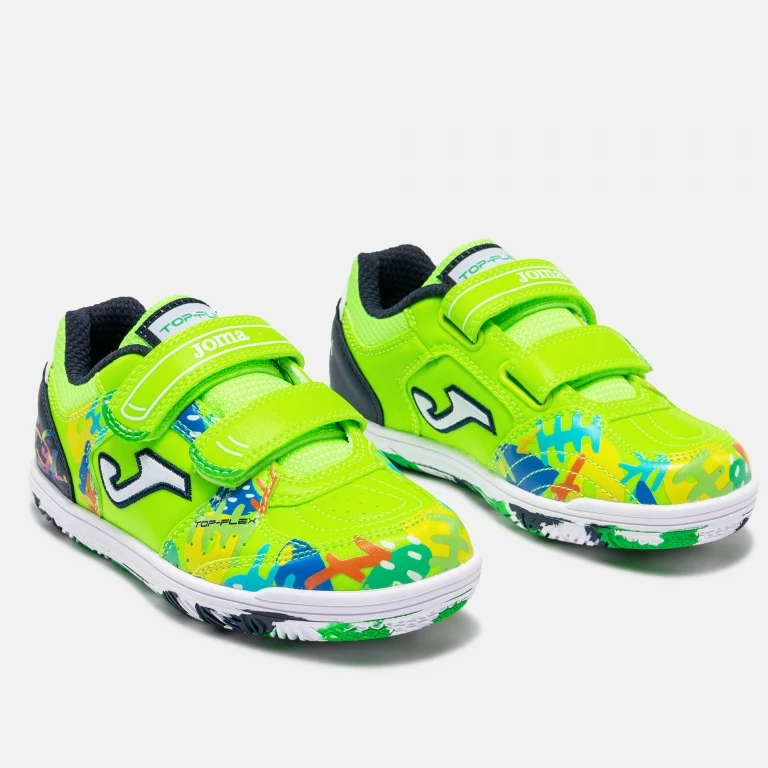 ZAPATILLA JOMA TOP FLEX JR VERDE FLUOR - Imagen 3