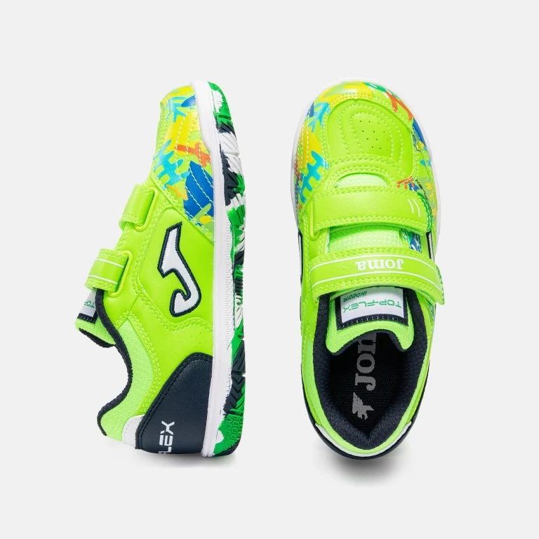 ZAPATILLA JOMA TOP FLEX JR VERDE FLUOR - Imagen 5