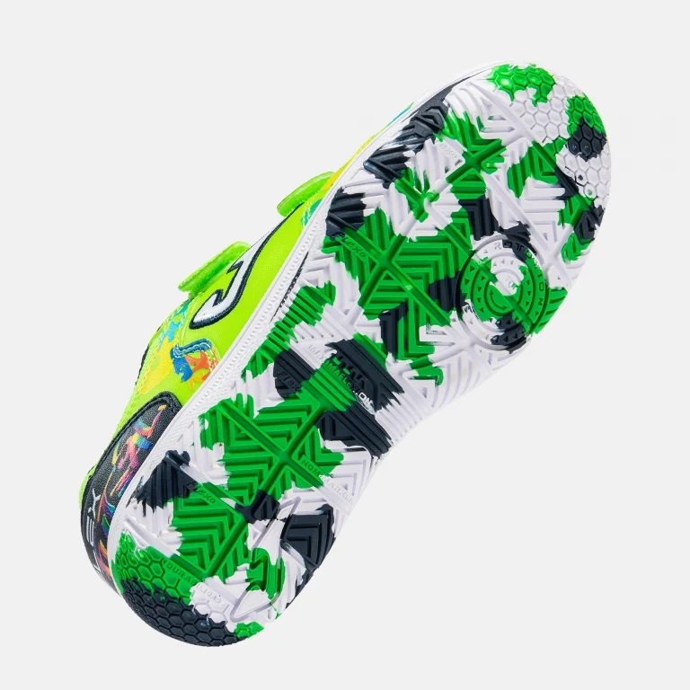 ZAPATILLA JOMA TOP FLEX JR VERDE FLUOR - Imagen 6
