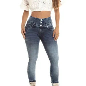 Pantalón Colombiano Levanta Cola con Bordado – Lujuria Jeans 71348