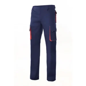 VELILLA 103004 Pantalon Bicolor Multibolsillos