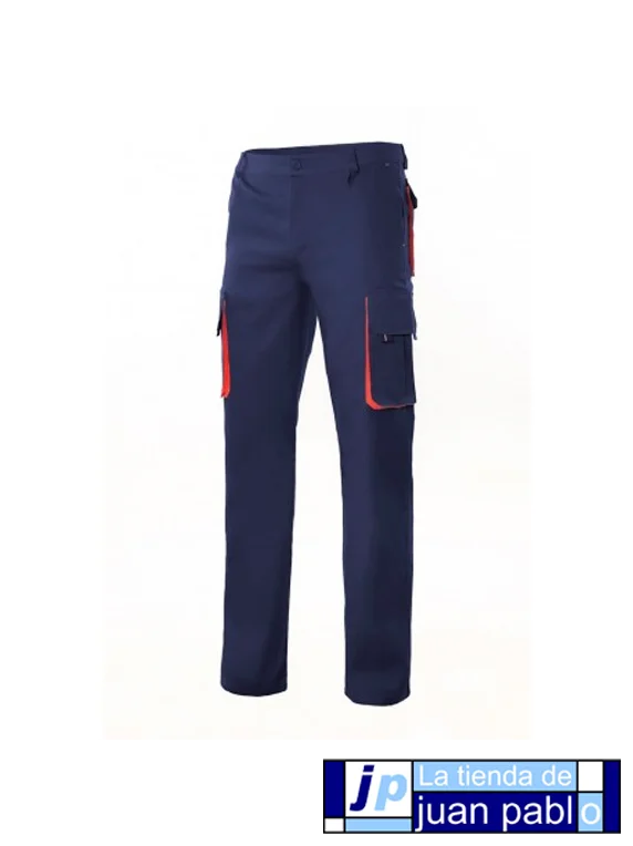 VELILLA 103004 Pantalon Bicolor Multibolsillos - Imagen 2