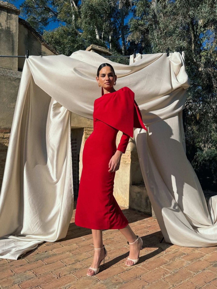 Vestido Lazo | Rojo | Última Ud Talla M - Imagen 3