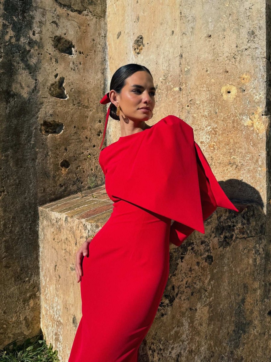 Vestido Lazo | Rojo | Última Ud Talla M - Imagen 4