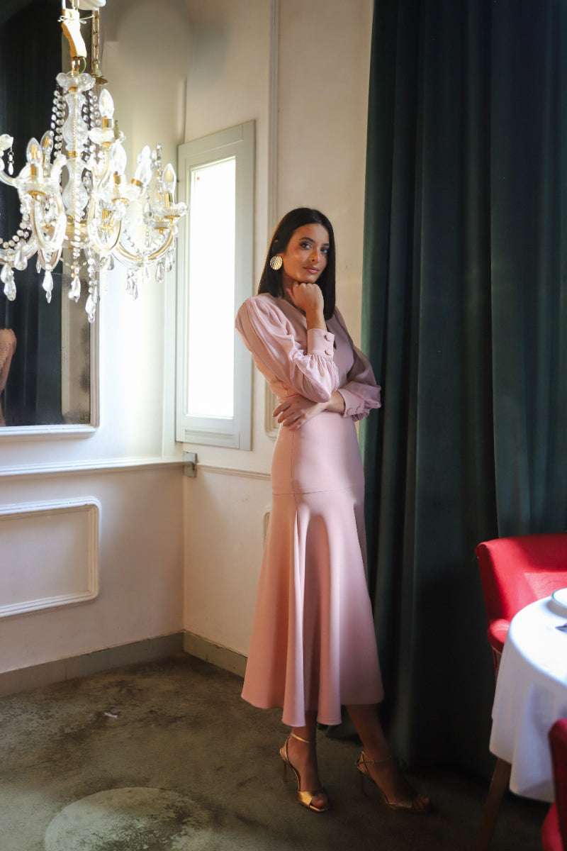 Vestido Invitada | Rosa 1 L - Imagen 4