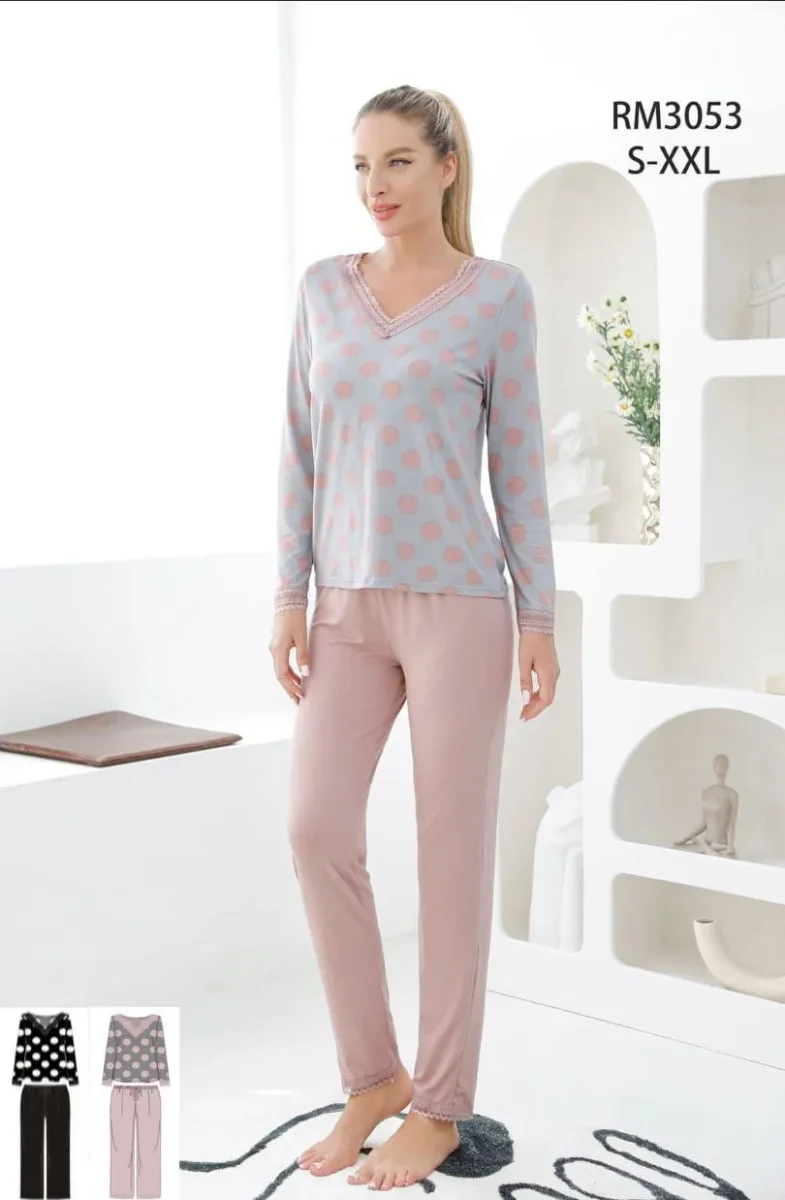 TRESS Pijama de Mujer Entretiempo de Manga Larga - Imagen 8