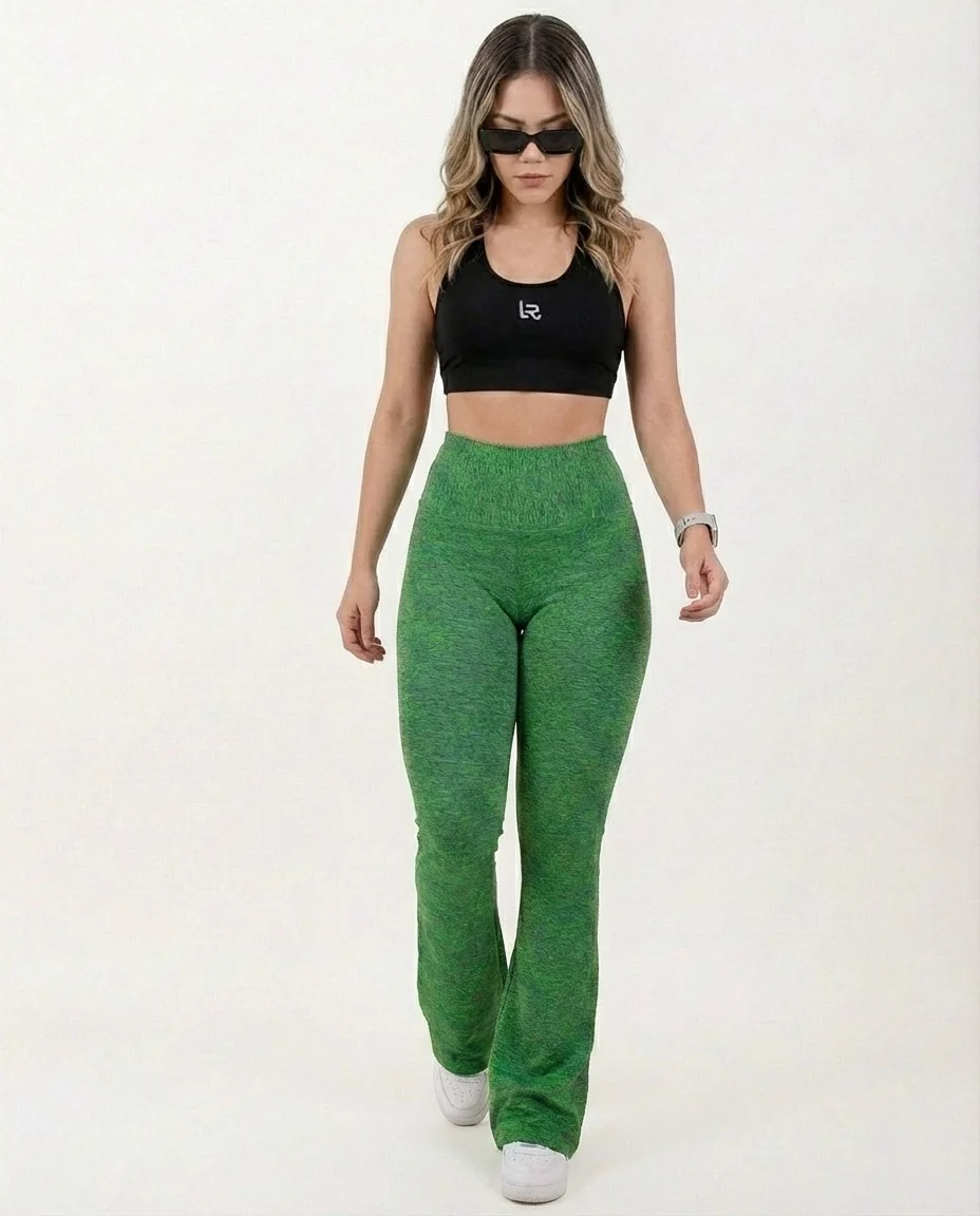 Pantalón Campana 2.0 Control verde Jaspe - Imagen 5
