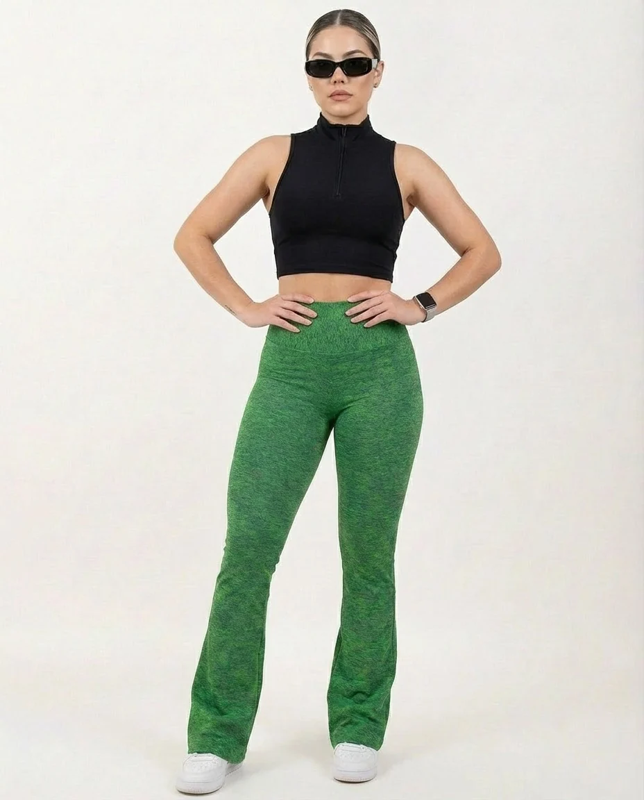 Pantalón Campana 2.0 Control verde Jaspe - Imagen 8