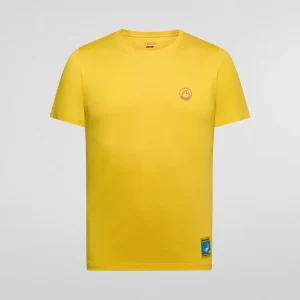 Camsieta La Sportiva CLIMBING ON THE MOON T-SH M GIALLO