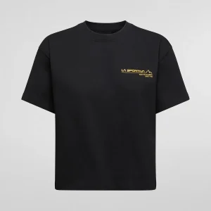 Camiseta La Sportiva SINCE 1928 CROP T-SH W black y yellow