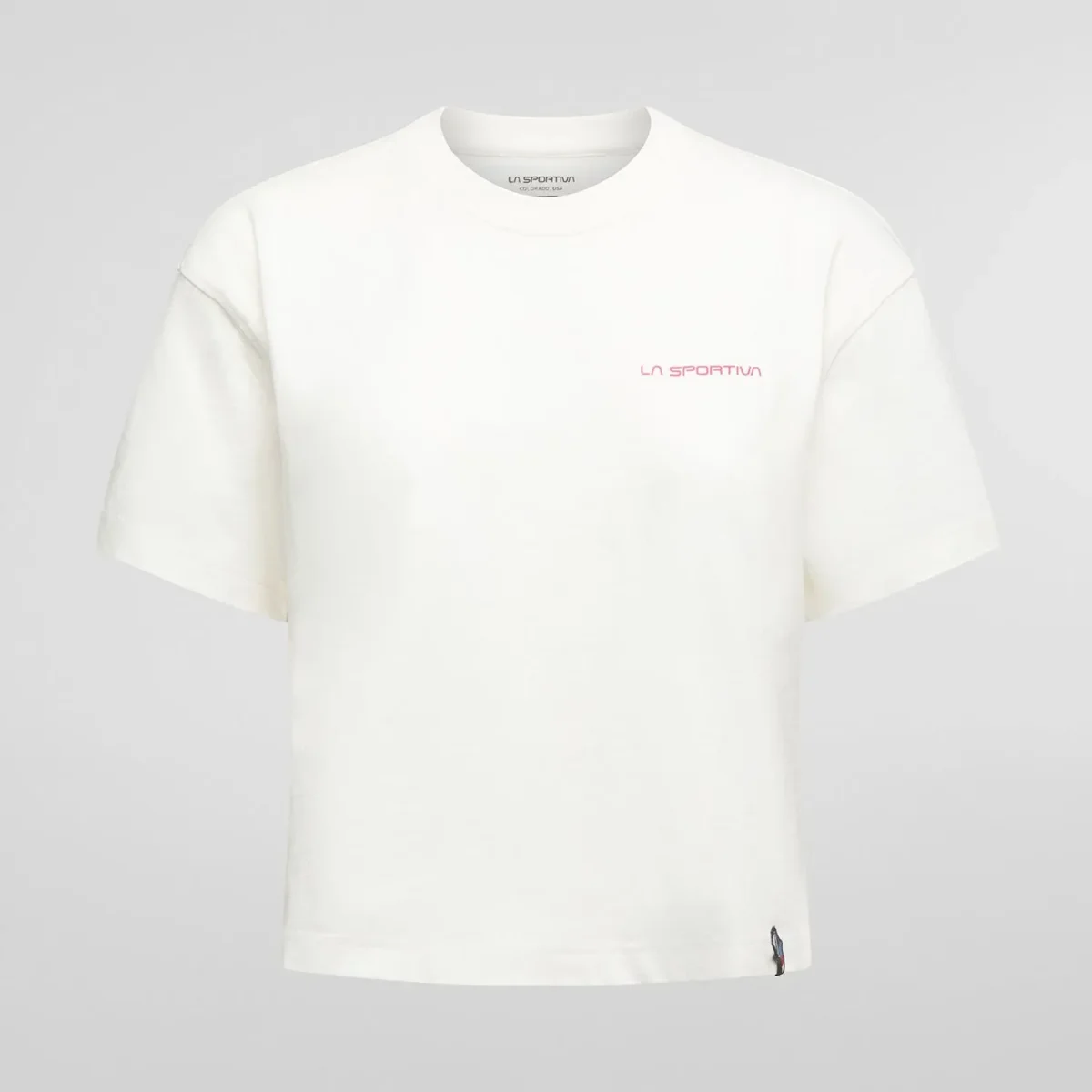 Camiseta La Sportiva REDGARDEN CROP T-SH W CHALK - Imagen 2