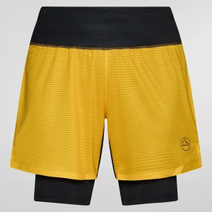 Pantalones cortos ULTRA DISTANCE SHORTS M yellow - black