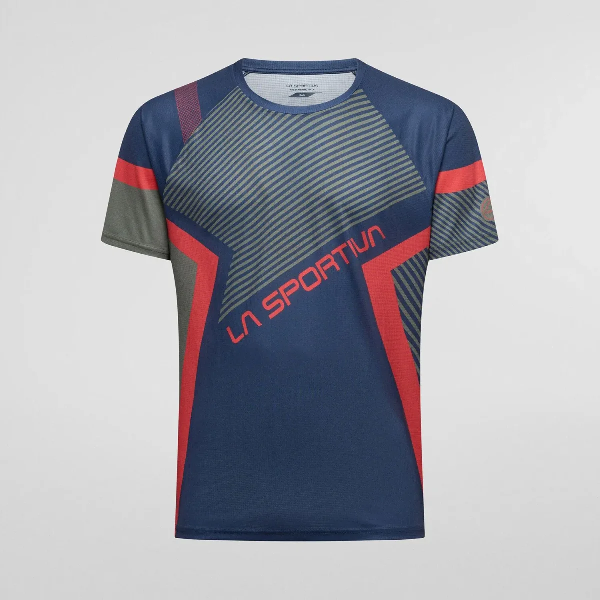 Camiseta La Sportiva FLOW T-SH M MOUNTAIN RED-CYPRESS