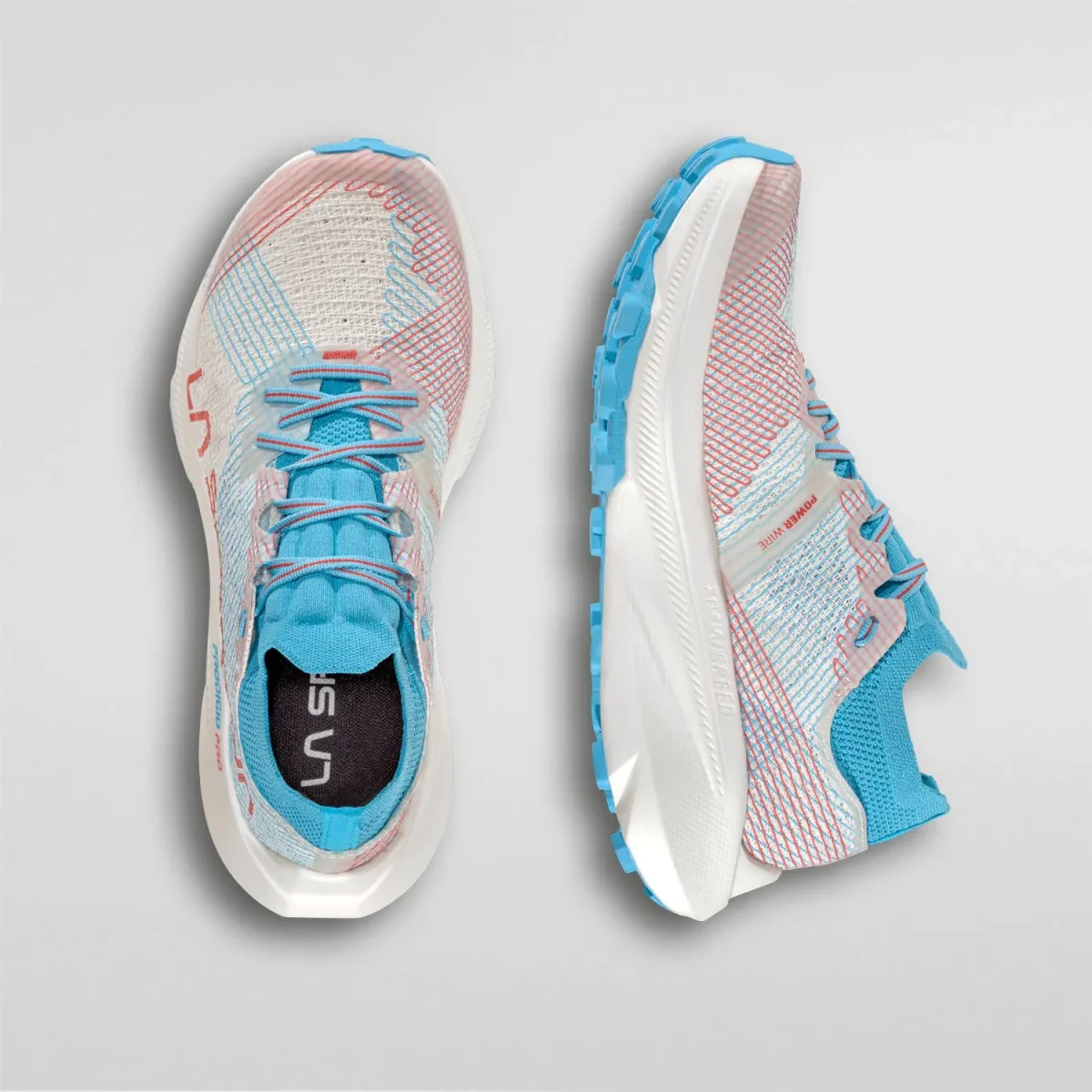 Zapatillas La Sportiva PRODIGIO PRO WOMAN BLANCO-MALIBU BLUE - Imagen 4