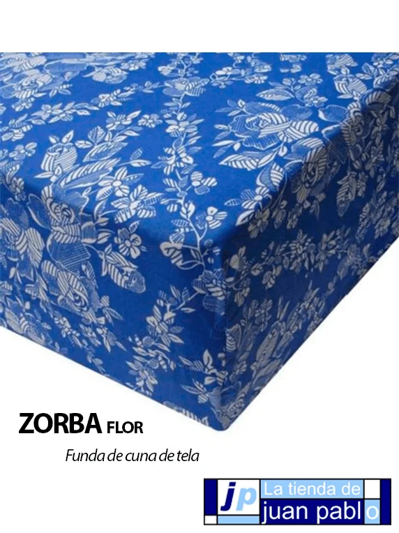 ZORBA Funda para Colchón de Cuna de Tela Flor - Imagen 2