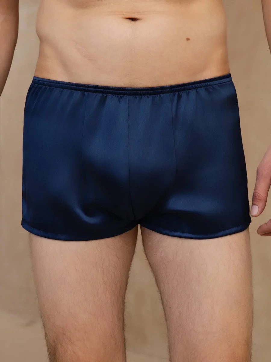 Ropa Interior Boxer Para Hombres Ultra Suave De Seda Pura - Imagen 6