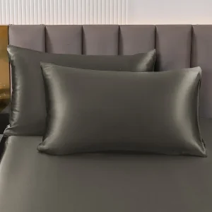 2 Piezas 22Momme Funda De Almohada De Seda - Cierre Cremallera