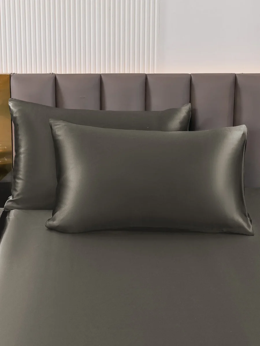 2 Piezas 22Momme Funda De Almohada De Seda - Cierre Cremallera - Imagen 2