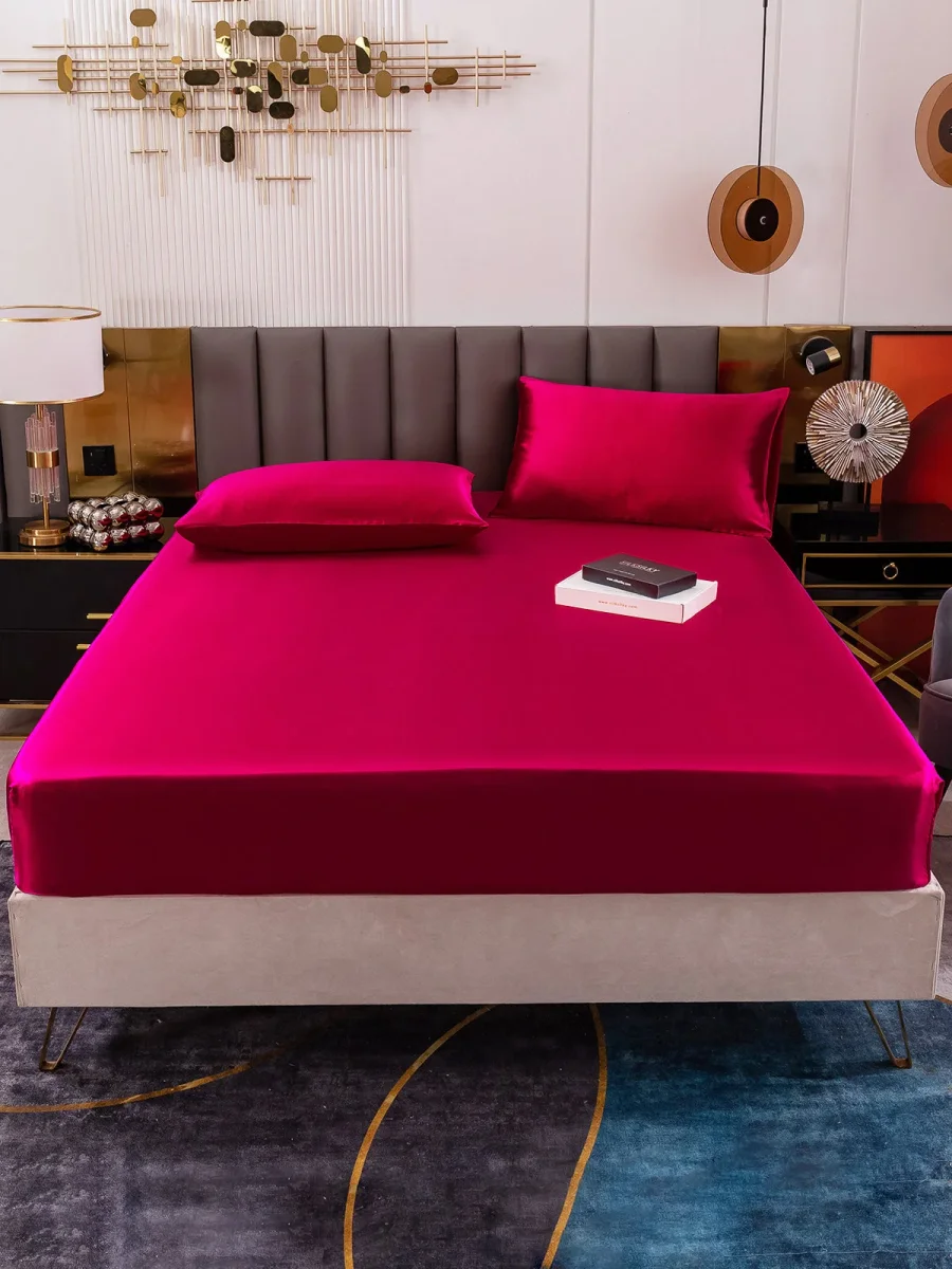 19Momme Silk Juego de 3 piezas: sábana bajera + 2 fundas de almohada - Imagen 9