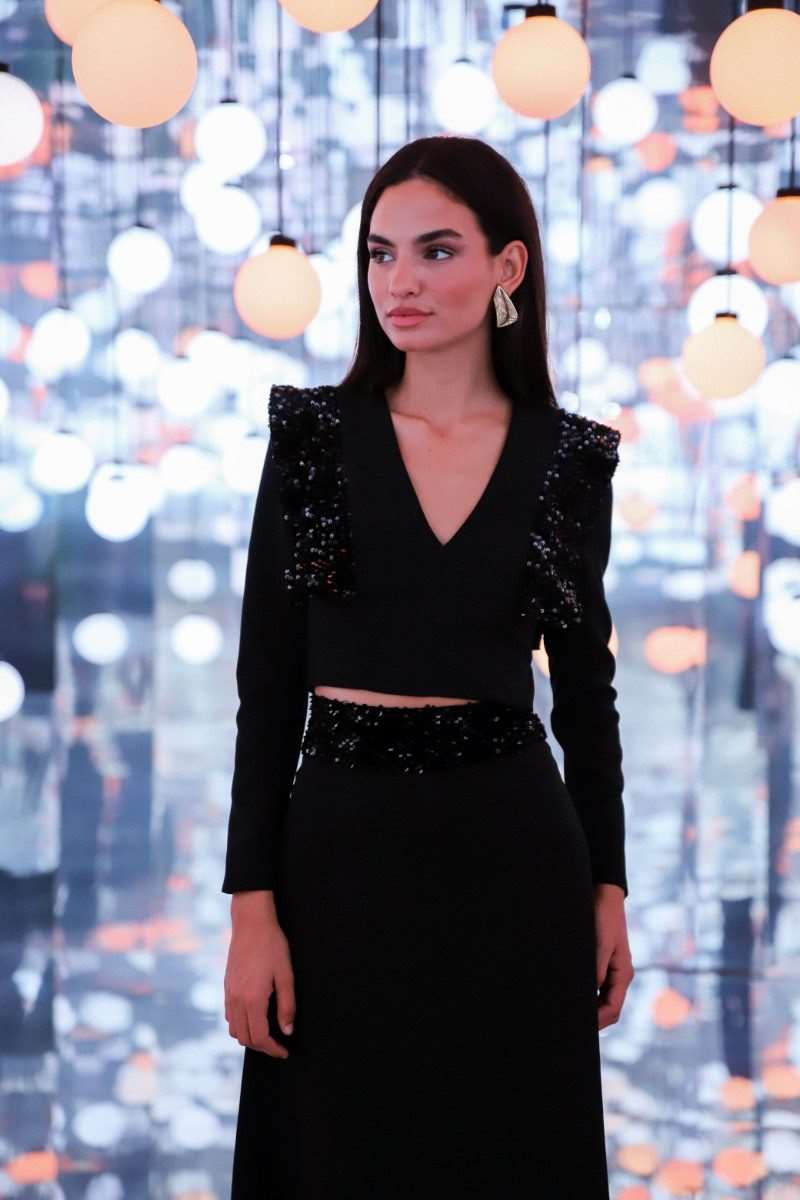 Conjunto Fiesta | Falda y Top | Negro | Diana | 1 Ud. Última Talla Xs - Imagen 4