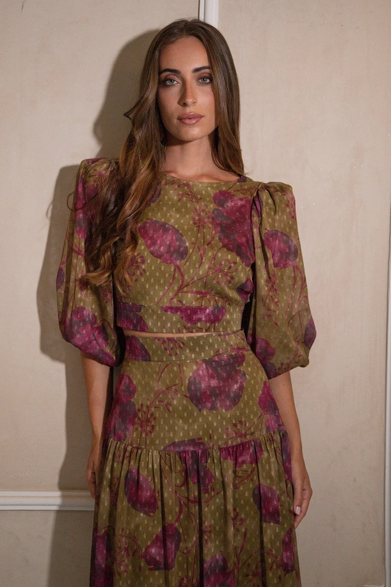 Conjunto Amour | Falda y Top | Estampado Floral - Imagen 5