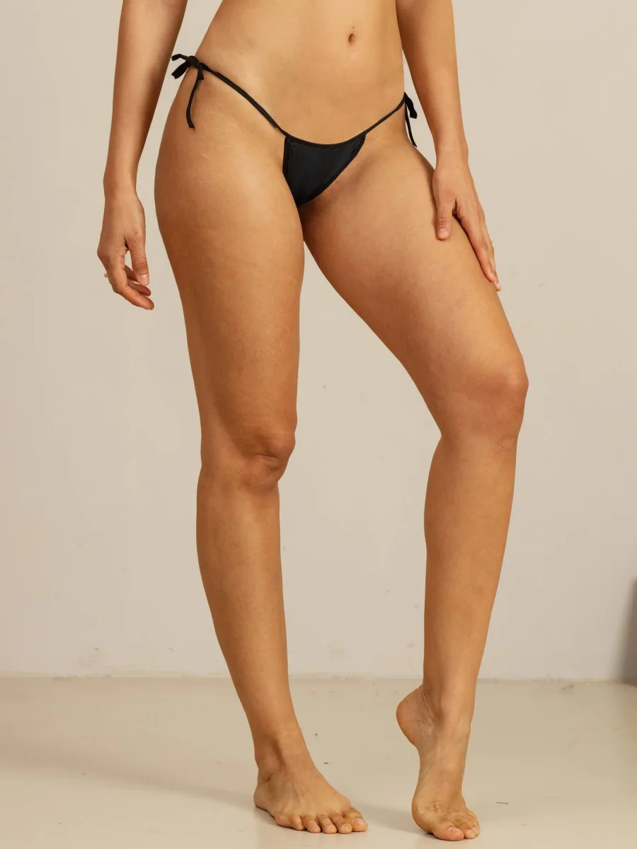 Seda Pura Con Lazo Tanga Sexy Braga Bikini - Imagen 8
