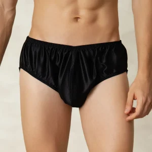 Ropa Interior De Hombres De Pura Seda Con Cintura Elástica