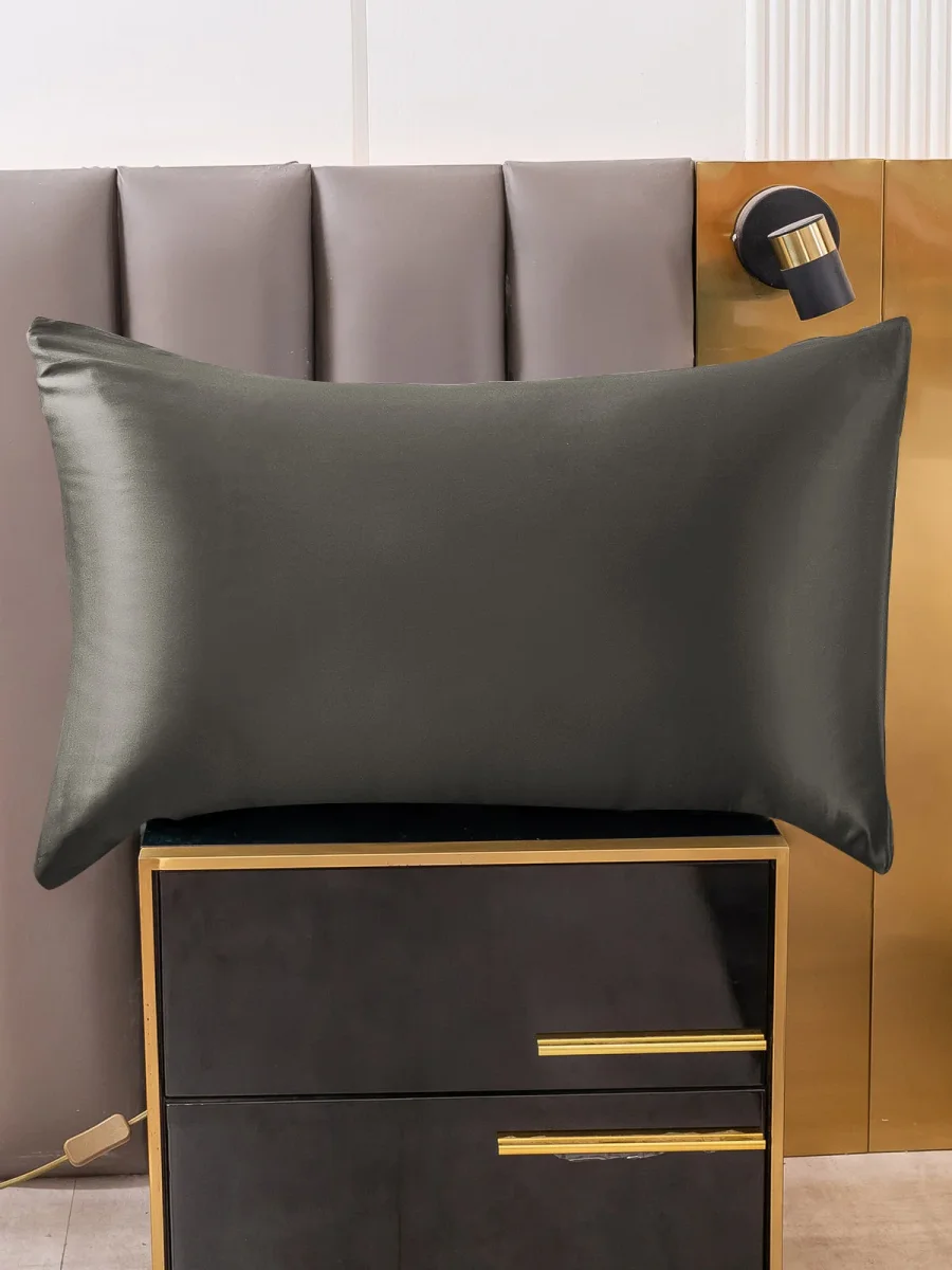 2 Piezas 22Momme Funda De Almohada De Seda - Cierre Cremallera - Imagen 4