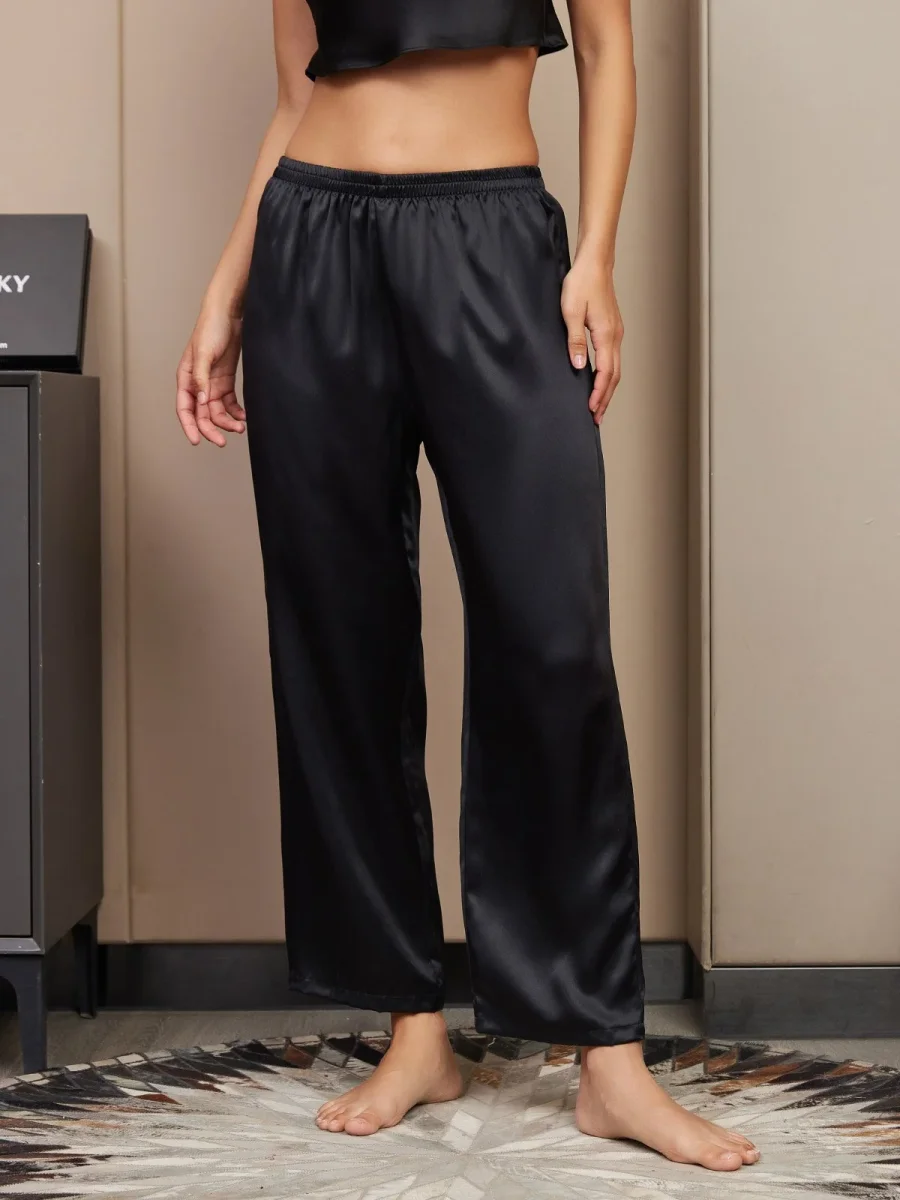 Seda Pura Classic Pantalones De Dormir Para Mujer - Imagen 6