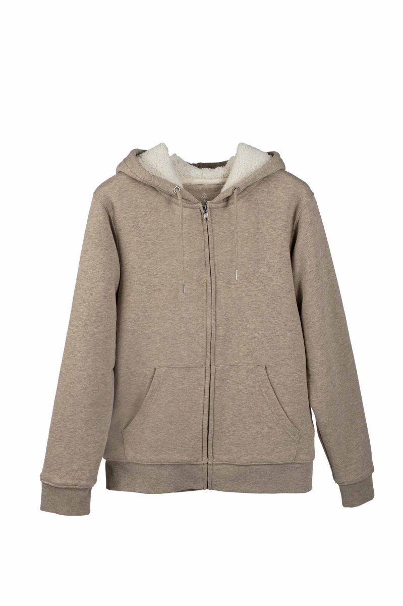 Chaqueta sherpa - Nuez Jaspeado - Imagen 3